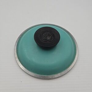 Vintage CLUB Turquoise Teal Aluminum 1.5 quart Pot‎ Sauce Pan Lid